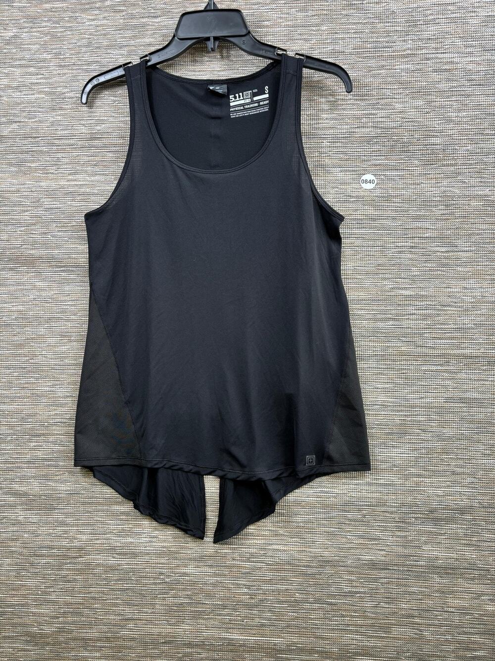 5.11 Tactical Tank Womens S Black PT-R Split Back Mesh Running Athletic